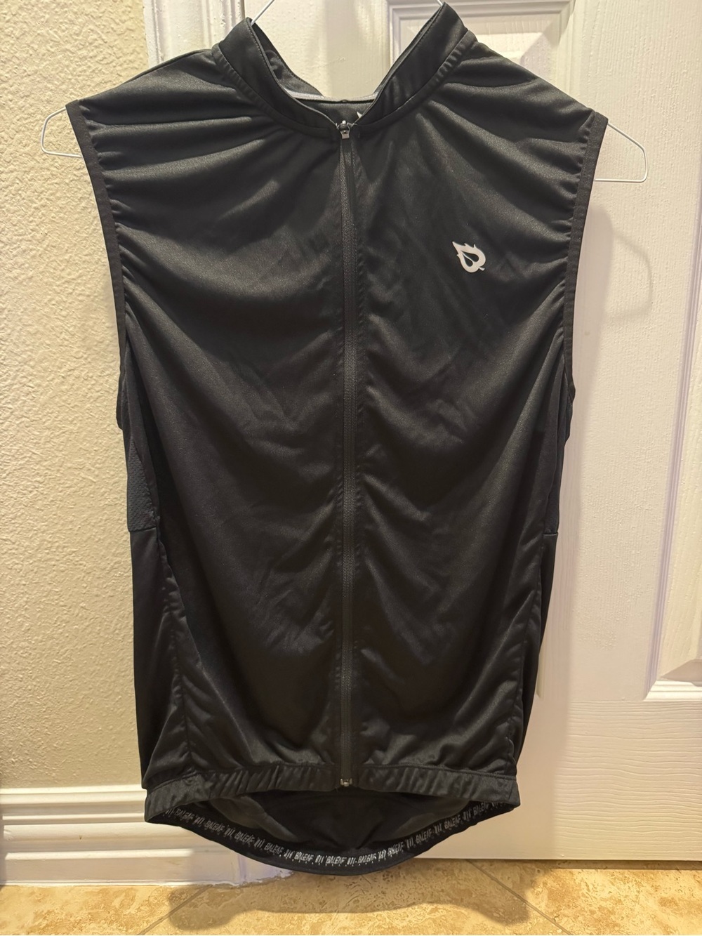 Baleaf Black Cycling Jersey Vest with Full Zip